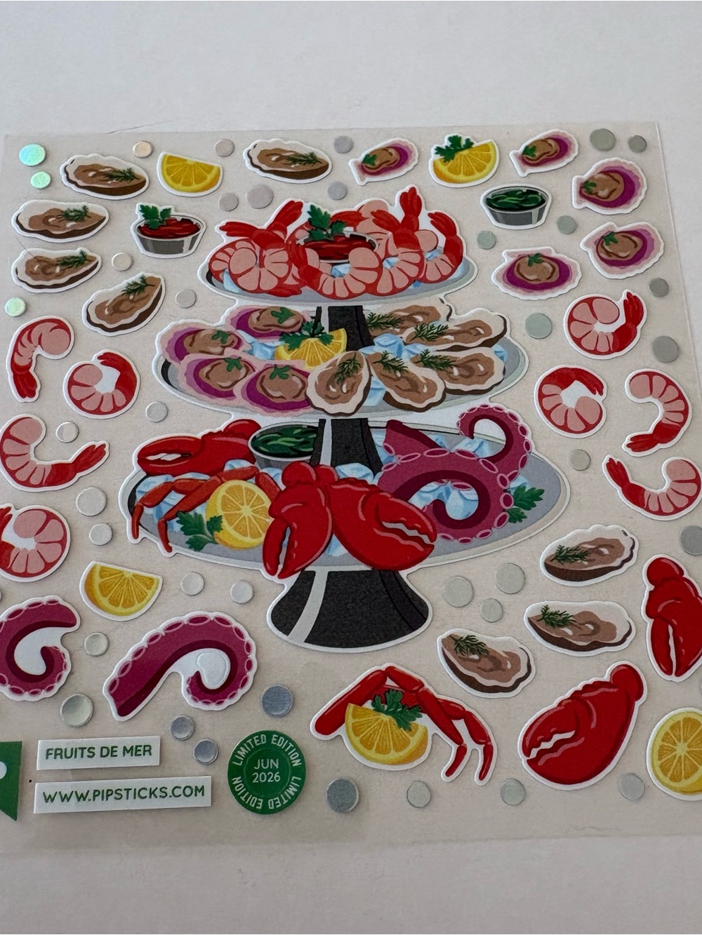 Grocery-Themed Sticker Sheet — Pasta, Sardines, Tomatoes & Rose Lemonade - Picture 6 of 13